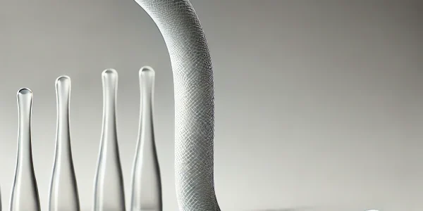 DALL·E 2025-03-11 06.29.29 - A realistic 3D rendering of a thinner, form-fitting silicone straw designed for nasal use. The insert is a flexible, medical-grade silicone tube with